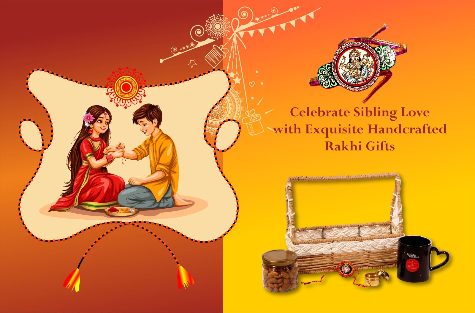 Celebrate Sibling Love with Exquisite Handcrafted Rakhi Gifts